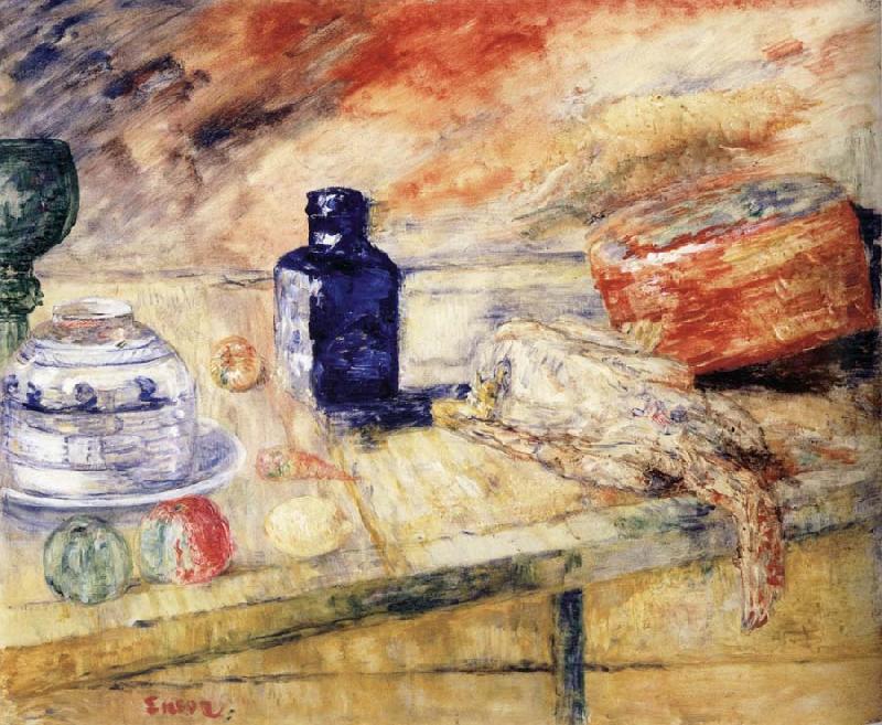 James Ensor The Blue Flacon china oil painting image